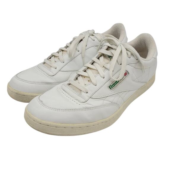REEBOK Classic Club C-Wide Tennis Sneakers White/Green Style #6-21195 - Size 15 main image 6